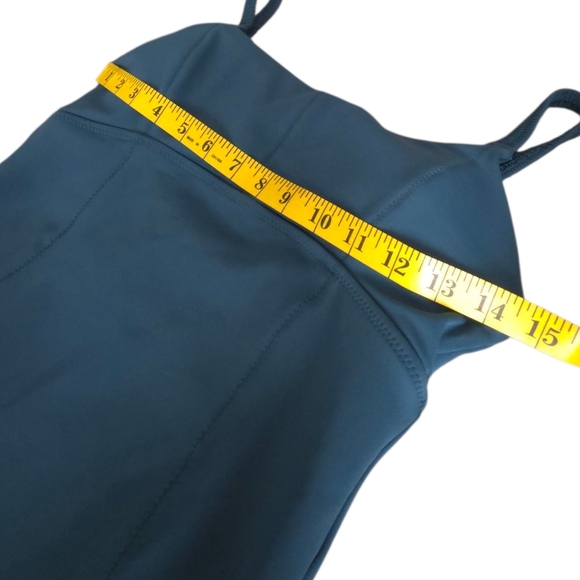 Athleta Sculpted One Piece Swimsuit Oceanic Teal Size Medium - Picture 4 of 14